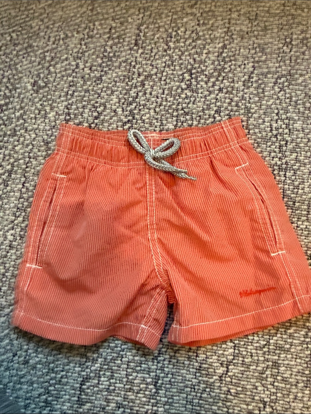 Vilebrequin Coral Corduroy Kids Drawstring Shorts